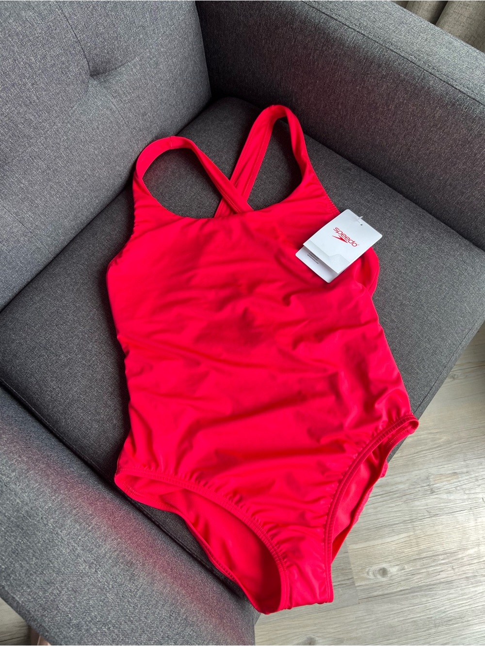Lipstick Red Speedo Swimsuit M Brand New With Tags